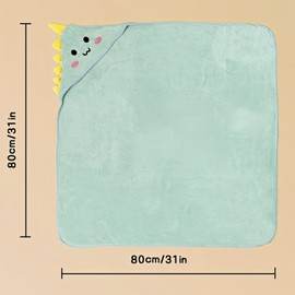 Febvao Baby Hooded Towels,31 x 31 in Baby Washcloths, Infant Super Soft Baby Bath Towels with Hood for Toddlers1-3,Highly Absorbent Viscose Hooded Towel for Boys, Girls, Newborn Essentials