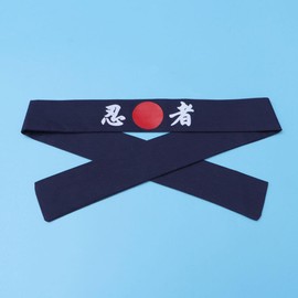 minkissy 2pcs Ninja Headband Japanese Chef Head Scarf Sushi Chef Costume For Women Men Kitchen