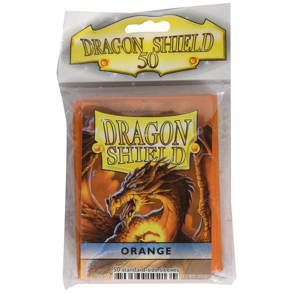 Dragon Shield Sleeves: 50Ct Card Game, Orange