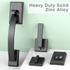 Floresita Front Door Lock Set, Black Front Door Handle and