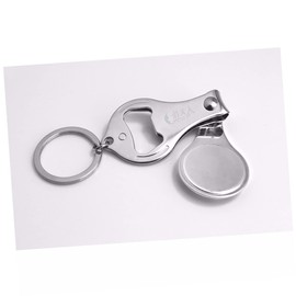 BIUDECO Multifunctional Fingernail Clipper Bottle Opener Carbon Steel Manicure Tool with Unique Grip Design Efficient Nail Cutter File for Easy Trimming and Grooming