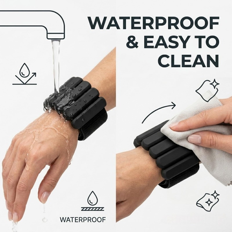 Adjustable Wrist and Ankle Weights, 2lb Pair (1lb Each) Soft