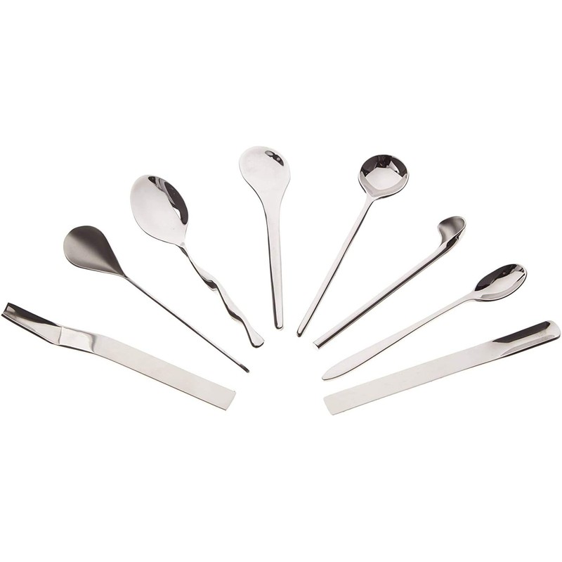 Alessi IL CAFFE'ALESSI Set of 4 Coffee Spoons, 4.3 x
