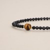 COAI Black Tourmaline Bracelet with Gemstone Beads for Women, Stone,