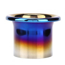 Air Intake System Funnel, 3inches Cold Air Intake Funnel System Turbo Horn Stainless Steel Blue Improve Air Efficiency