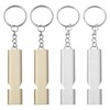 BuxiuGK 4 Piece Emergency Whistle Whistle Keyring Double Tubes Safety
