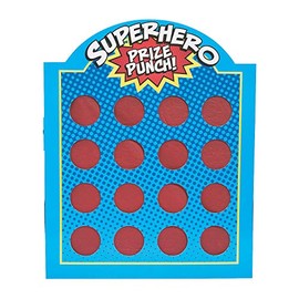 Superhero Prize Punch Game (16 Prize Holes)