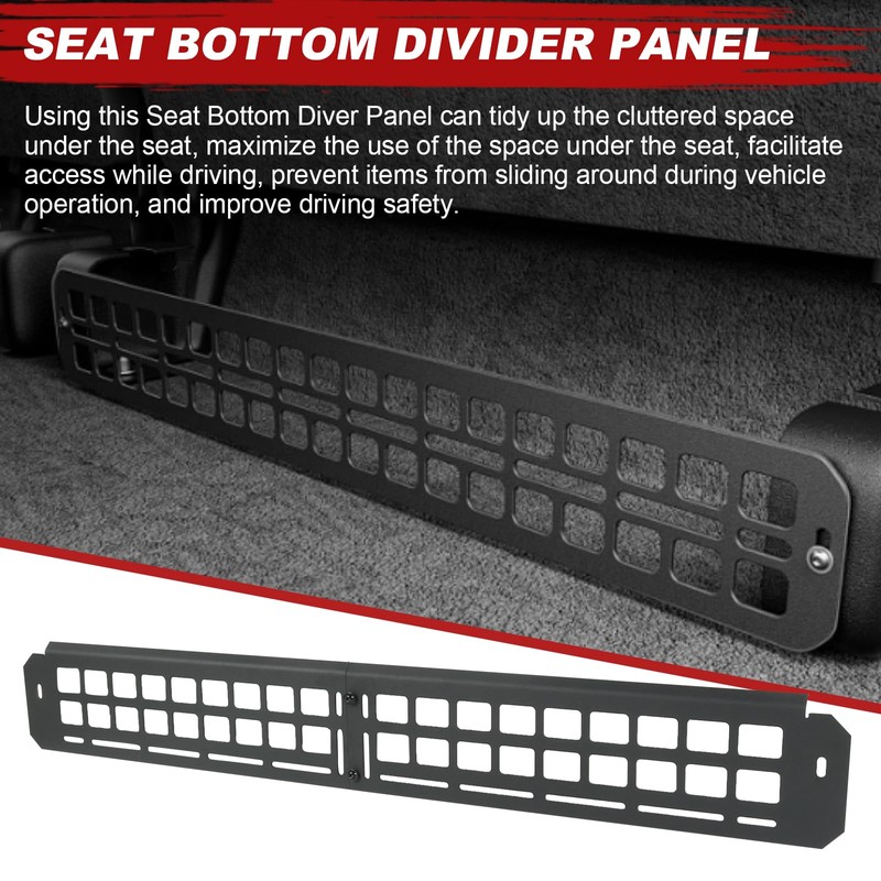 BUSIDN Seat Bottom Divider Panel Fit For 2015-2025 Ford F150/2015-2025