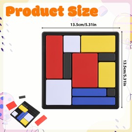 Logic Puzzle Brain Teaser 88 Challenges Brain Training Toy Portable Logic Puzzle Game Educational Thinking Toy for Adults Women Men Homes Family Travel Gift-Giving Learning Thinking