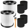2 Pack DCV5801H HEPA Filter Compatible with DEWALT DCV580H, DCV581H
