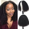 200% Density V Part Human Hair Wigs, Upgrade Afro Kinky