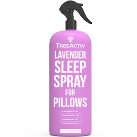 TreeActiv Sleep Spray, 16 oz, Lavender Pillow Spray for Sleep, Lavender Spray Sleep with Witch Hazel, Lavender Sleep Spray for Pillows and Bed, Pillow Mist Sleep Spray, Linen Spray for Bedding