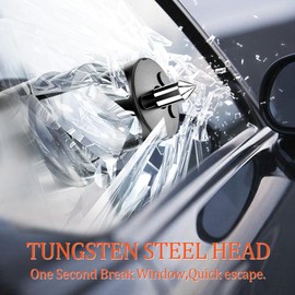 EDEN LIFE Car Window Breaker and Seatbelt Cutter 2 Pack, 2-in-1 Car Safety Hammer, Multifunctional Auto Glass Breaker, Portable Emergency Rescue Tool for Automotive Accidents