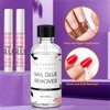 Makartt Nail Glue with Glue Remover Kit, 5pcs Strong Nail