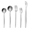 WORTHBUY Silverware Set Including Spoons & Forks & Knife Portable