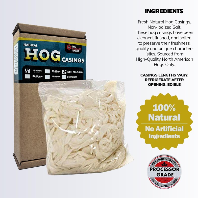 The Sausage Maker Natural Hog Sausage Casings 32 To 35