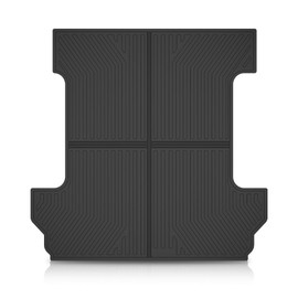 LQI Truck Bed Mat Compatible with Chevy Silverado GMC Sierra 1500 2019-2024 5.8 FT Bed Car Bed Liner All Weather Protector TPE Black