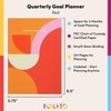 POKETO - Quarterly Goal Planner, 8.5" (Red) - 3 Months