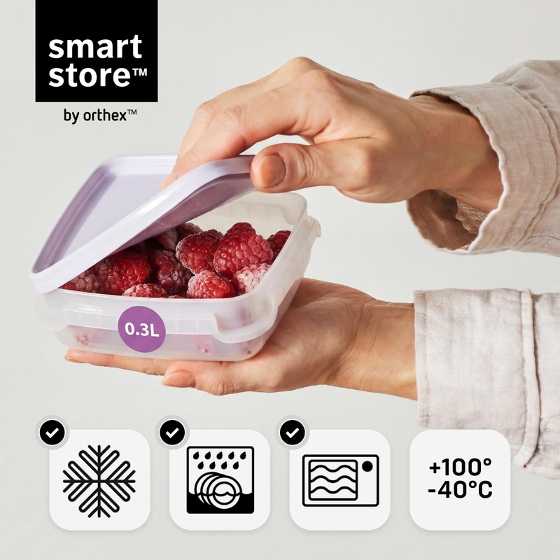 SmartStore Small Food Storage Containers 0.3L Set of 6 |