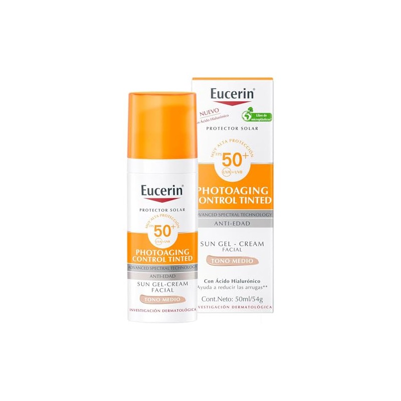 Eucerin Protector Solar Facial Fps 50+ Cc Cream Tono Medio,