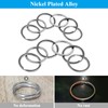 Key Rings, Sopito 100 PCS Flat Split Rings with Size