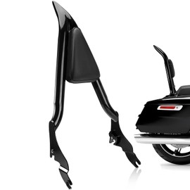 kekykm Detachable Motorcycle Rear Passenger Backrest Sissy Bar compatible with Harley Davidson Touring Street Glide Road Glide Road King Electra Glide 2009-2024