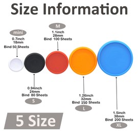 ITSYHPRO 100pcs Discbound Notebook Discs DIY Planner Accessories 0.94inch(24mm) Small Size fits for Tul,Levenger,Arc,Happy Planner,Talia(Solid Mixed,0.94inch/24mm)