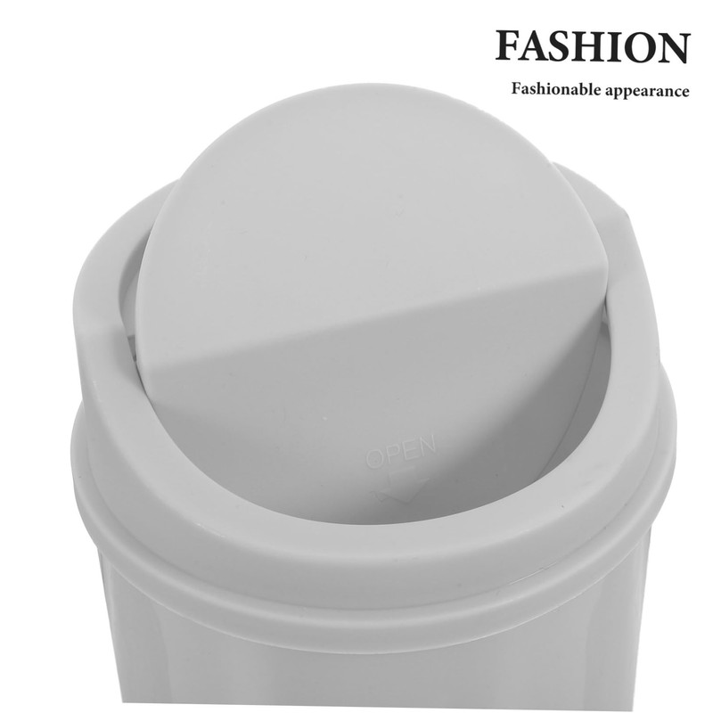ULTECHNOVO Small Trash Can with Rotating Lid: Tiny Wastebasket for