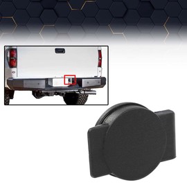 PIT66 Rear Bumper Spare Tire Wheel Lock Cover Compatible with Ford F150 2004-2014 4L3Z-15402A36-AA Spare Wheel Lock Cover Black