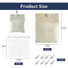 BEELUKY 8er-Pack Vorhangboden Sandsack Outdoor Vorhang Gewichte mit 8 Clips Und 8 verschließbare PE-Beutel Tasche Outdoor Vorhang Tragbare für Garten Terrasse Pavillon Vorhänge