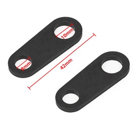 Entrotechウインカーステー M8 M10 スウインカーステーベース オートバイ フロント リア ウインカーステー ベース ブラック 2個セット