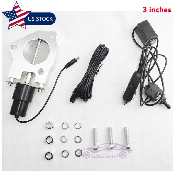 JONJEA 3" Electric Exhaust Valve Control Motor Kit Stainless Headers