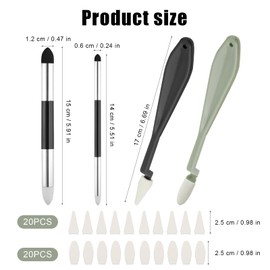 46pcs Sketch Drawing Tools, Double Headed Artist Blending Sponge Pen with Sponge Head Sketch Scrapers Blending Sponge Pens for Art Blending Stumps for School Students Beginners Gift