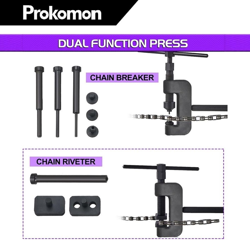 Prokomon 13 Pieces Chain Breaker Tool Kit; ATV Bike Motorcycle