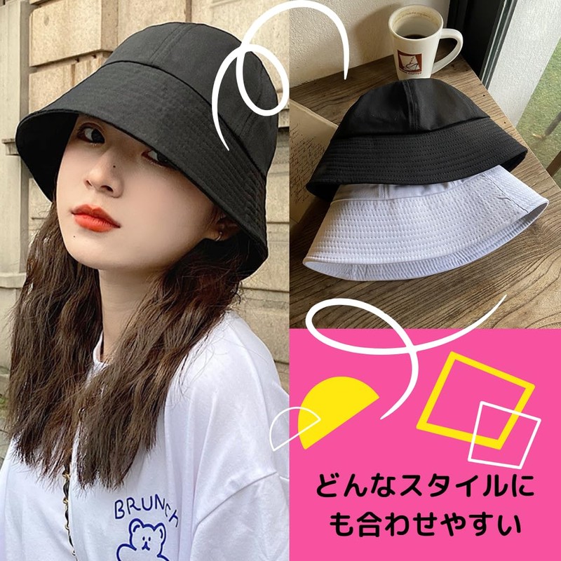 Capprecier Women's Sun Shade, Deep Bucket Hat, UV Protection, Foldable,