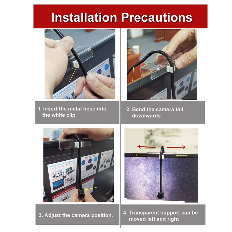 LICAEVEY USB Center Webcam for Eye Contact, Center Cam Webcam