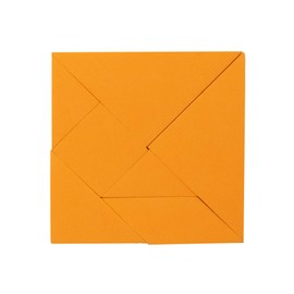 Orange Tangram Puzzle - Educational, Logic Puzzle, and Maths Game for Kids and Adults