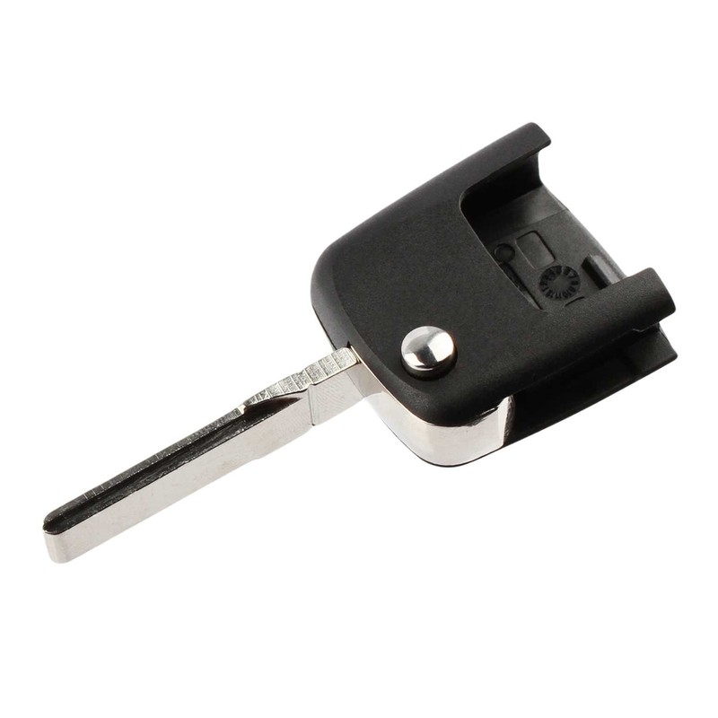 Uncut Remote Flip Key Head W/Transponder Chip fits VW Bettle/Golf/Jetta/Passat