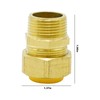 Vkinman 2-Pack NPT Brass Natural Gas Quick Connect Adapter Kit