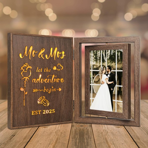 EYITUPC Wedding Light Up Photo Frame Bridal Shower Wedding Gifts