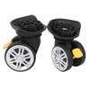 Luggage Caster, A18 1 Pair Universal Luggage Suitcase Spinner Wheels