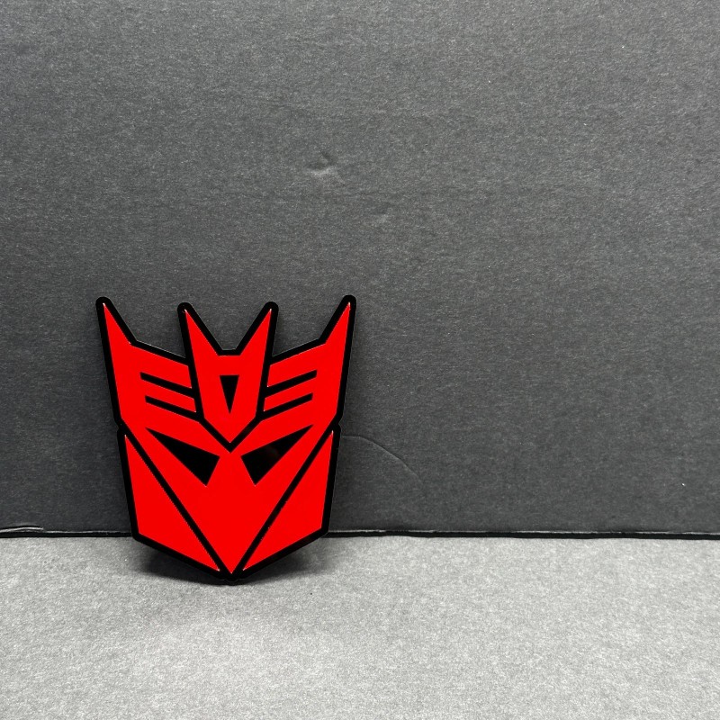 UsaStandard 2x Decepticon Transformer Mask Car Fender Badge Acrylic Emblem