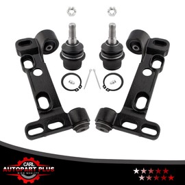 Ubranded 4pcs Front Lower Control Arm Bracket & Lower Ball Joints for Rainier 04-07