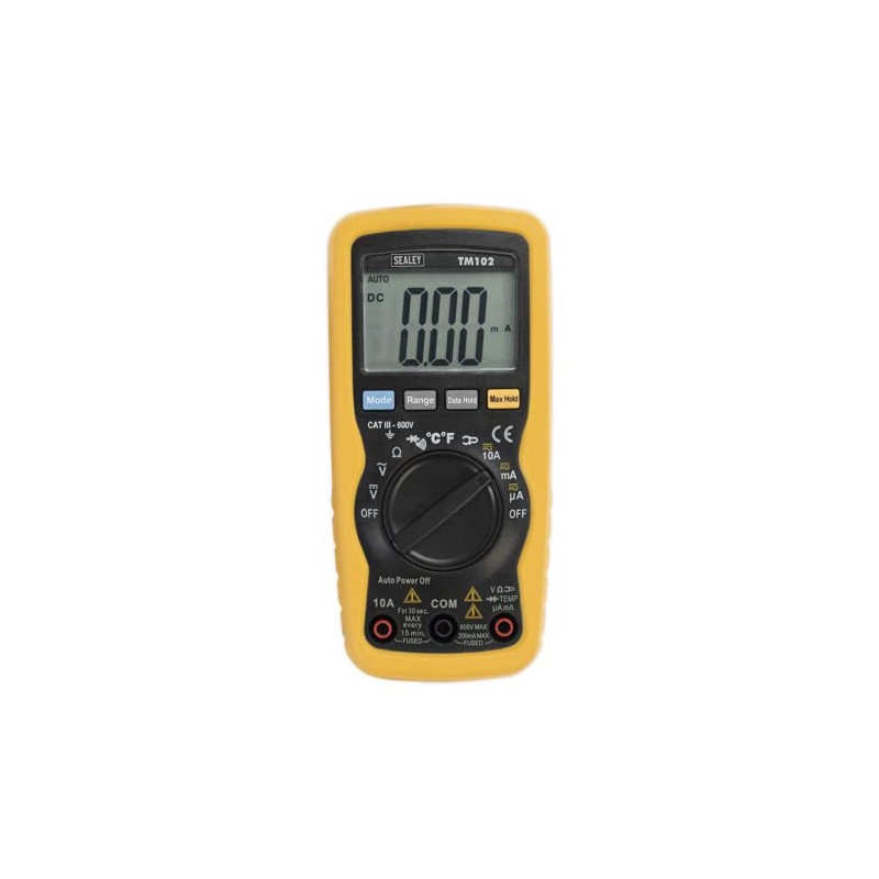 Sealey Tm102 Professional Auto-Ranging Digital Multimeter - 8 Function