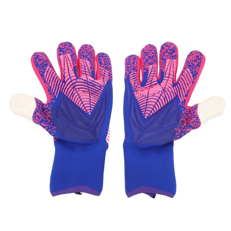 1Pair Goalkeeper Gloves Soccer Goalie Gloves Latex Strong Grip Breathable