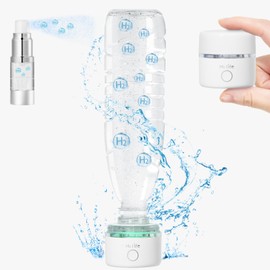 H2 Life Hydrogen Water Generator SPE PEM Technology, Water Ioniser, Hydrogen Water Bottle Generator, Hydrogen Water Machine (White)