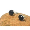 Sterling Silver Black Onyx Stud Earrings - 8x10mm, Onyx