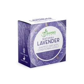 Solid Shampoo Bar And Conditioner Effect Hair Soap – Natural Shampoo Bars For Hair With Plant Based Essential Oils And Zero Waste Biodegradable Packaging (Lavender)