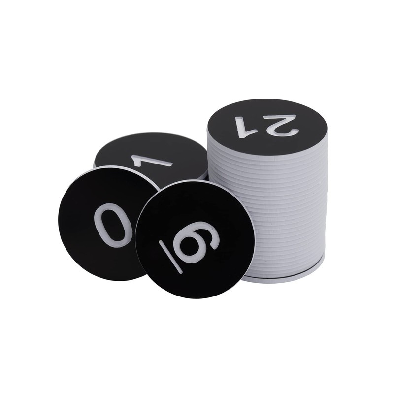 Plastic Numbered Discs Number Tags Engraved Numbered Tags Without Hole