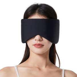 cute comfort sleeping eye mask black 2ea